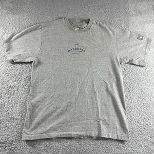 VINTAGE Cooperstown Baseball Hall of Fame Shirt Mens Large Gray‎ Graphic USA